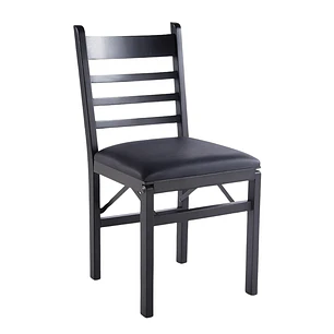 Silla Black Plegable acolchada - MDF y Tapiz PU 