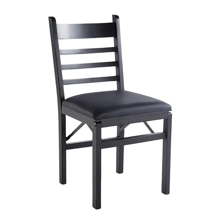 Silla Black Plegable acolchada - MDF y Tapiz PU  1