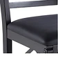 Silla Black Plegable acolchada - MDF y Tapiz PU  - Miniatura 2