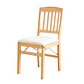 Silla de Comedor Plegable acolchada - MDF Madera Natural - Miniatura 1