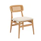 Silla Atlas acolchada - Madera y Rattán  - Miniatura 1