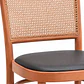 Silla Orión acolchada - Madera y Rattan  - Miniatura 2