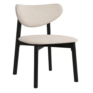 Silla Draco acolchada - Tela y Madera 