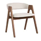 Silla Cronos acolchada - Tela y Madera  - Miniatura 1