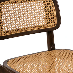 Silla Kratos - Madera y Rattan