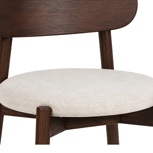 Silla Urano acolchada - Tela y Madera 