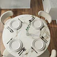 Comedor Mesa Asgard Stone Black redonda 100 cm con 4 Sillas Arpi Moon  - Miniatura 4