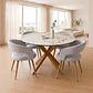 Comedor Mesa Asgard Stone Wood redonda 120 cm con 4 Sitales Butaca Siena Wood - Miniatura 1