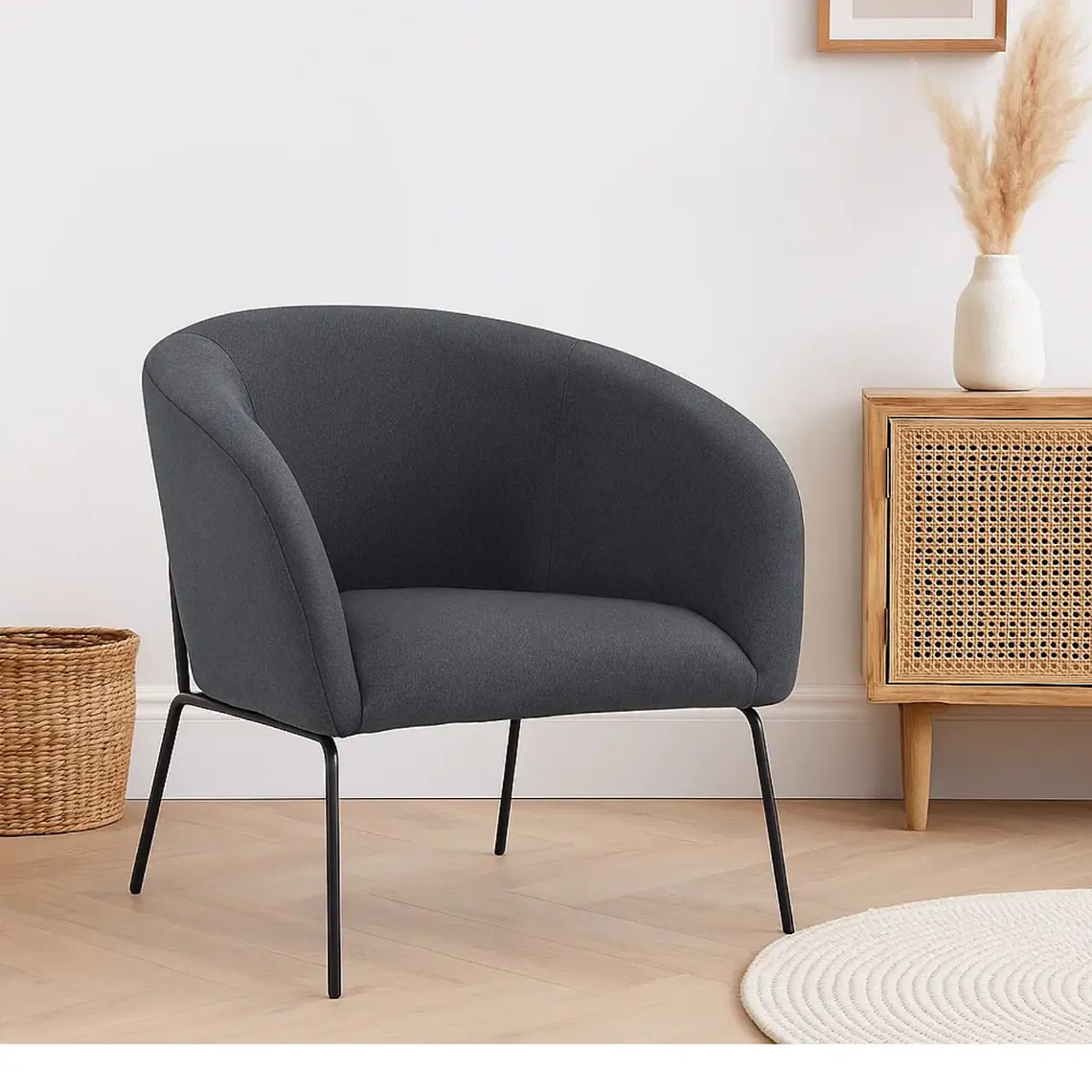 Sillón Marley Velvet - Gris 1