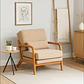 Sillón Lounge Kazel - Tela y Madera  - Miniatura 7