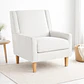 Sillón Elegante Willow - Tela Beige - Miniatura 1