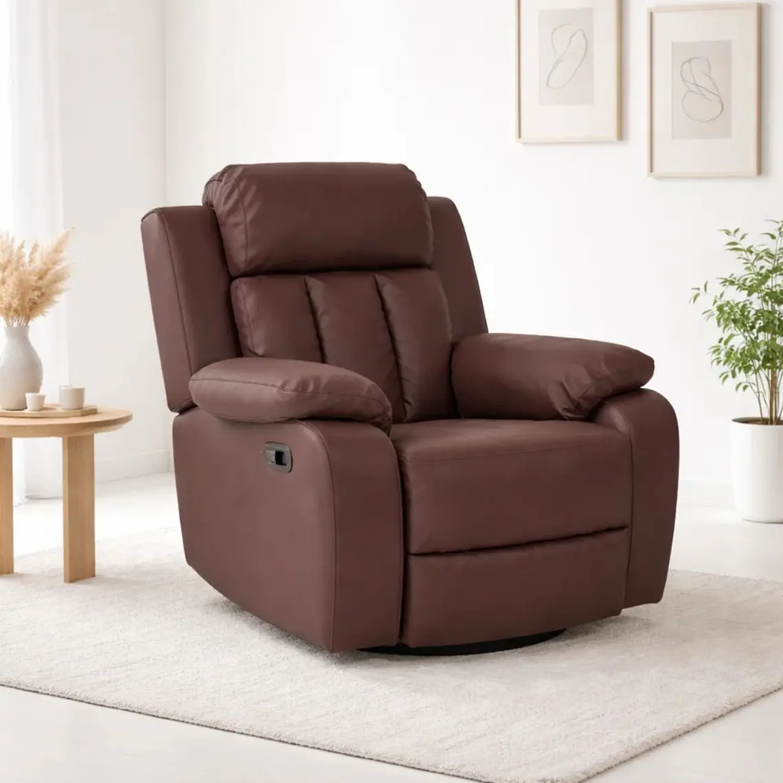 Sillón Sharon Café - Reclinable y Vibración 1
