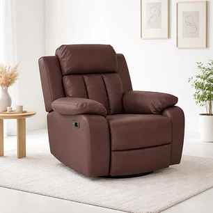 Sillón Sharon Café - Reclinable y Vibración