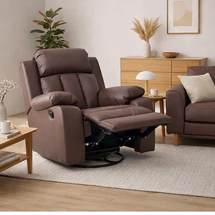 Sillón Sharon Café - Reclinable y Vibración