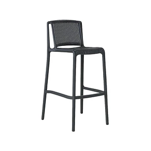 Taburete Alto Aksel Negro - Polipropileno 74 cm