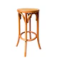 Taburete Banco Estilo Retro - Madera Rattan 61 cm  - Miniatura 1