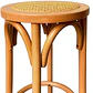 Taburete Banco Estilo Retro - Madera Rattan 61 cm  - Miniatura 3