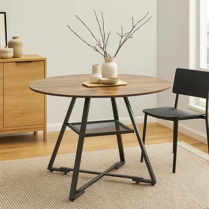 Mesa Redonda Liv Industrial 120 cm 