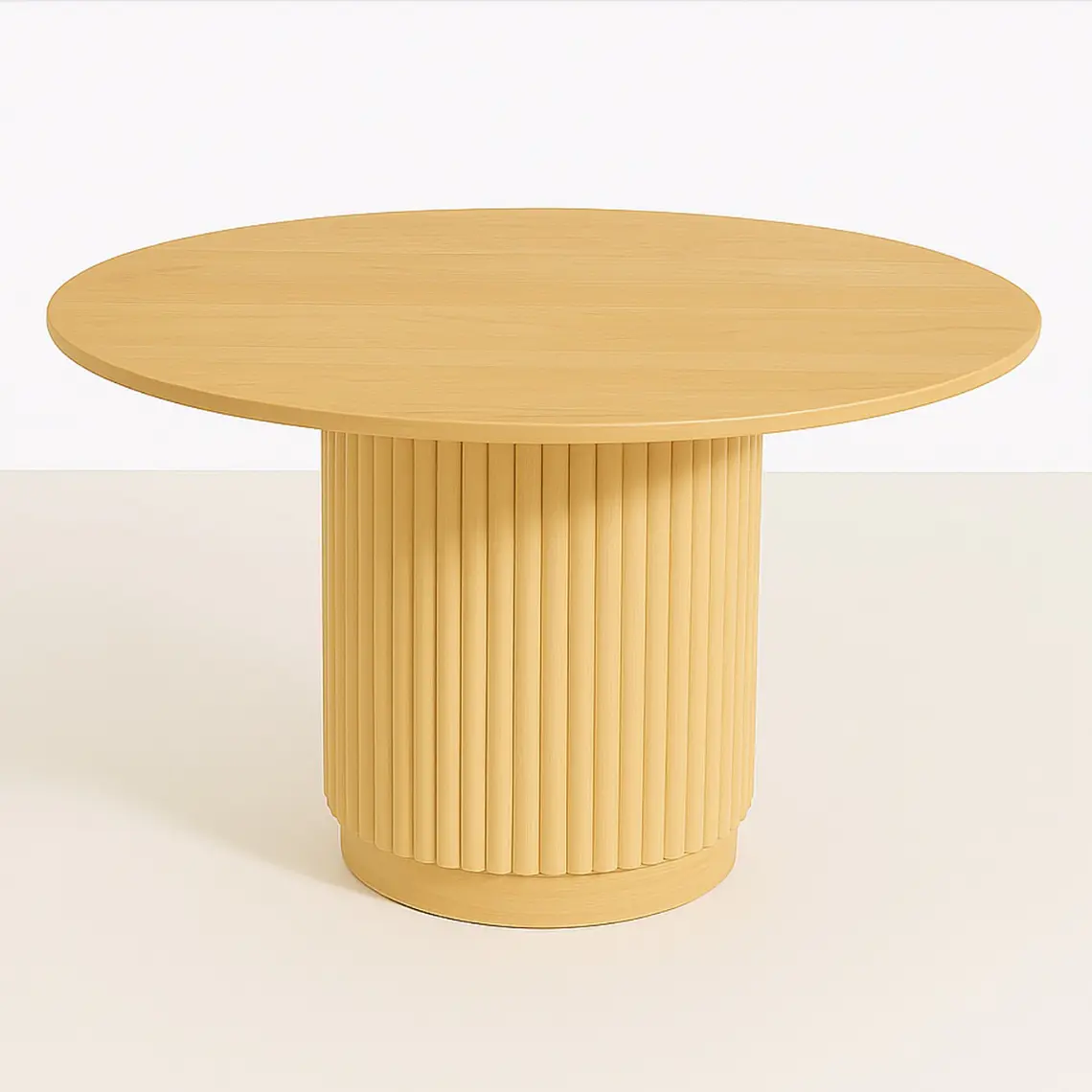 Mesa Redonda Nórdica Odín 130 cm - Madera Natural 1