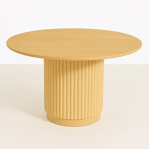 Mesa Redonda Nórdica Odín 130 cm - Madera Natural