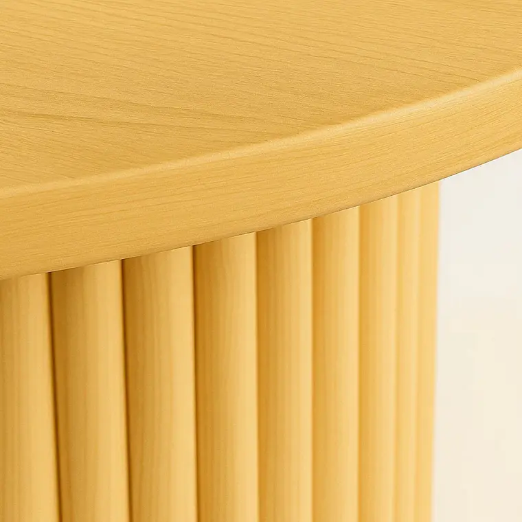 Mesa Redonda Nórdica Odín 130 cm - Madera Natural 3