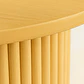 Mesa Redonda Nórdica Odín 130 cm - Madera Natural - Miniatura 3