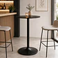 Mesa Bar Redonda Loki 60x100 cm - MDF y Metal - Miniatura 2