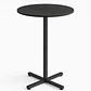Mesa Bar Redonda Luk 60x104 cm - MDF y Metal - Miniatura 1