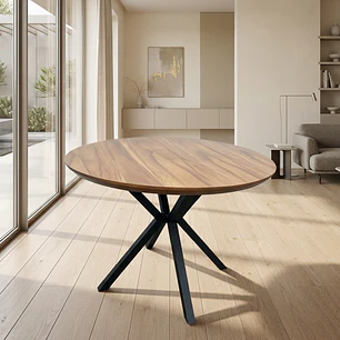 Mesa Asgard Rustik Black 120 cm
