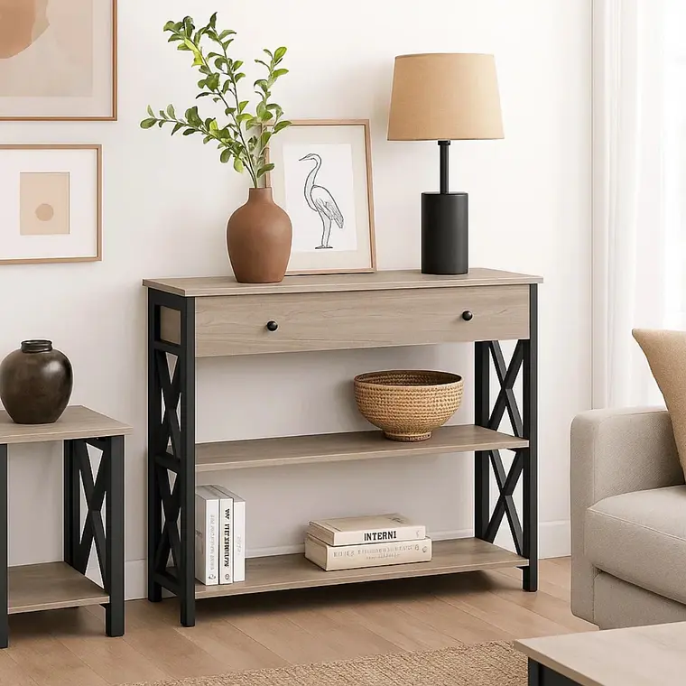 Arrimo Brand - Cajón y 2 estantes 130x80 cm  2