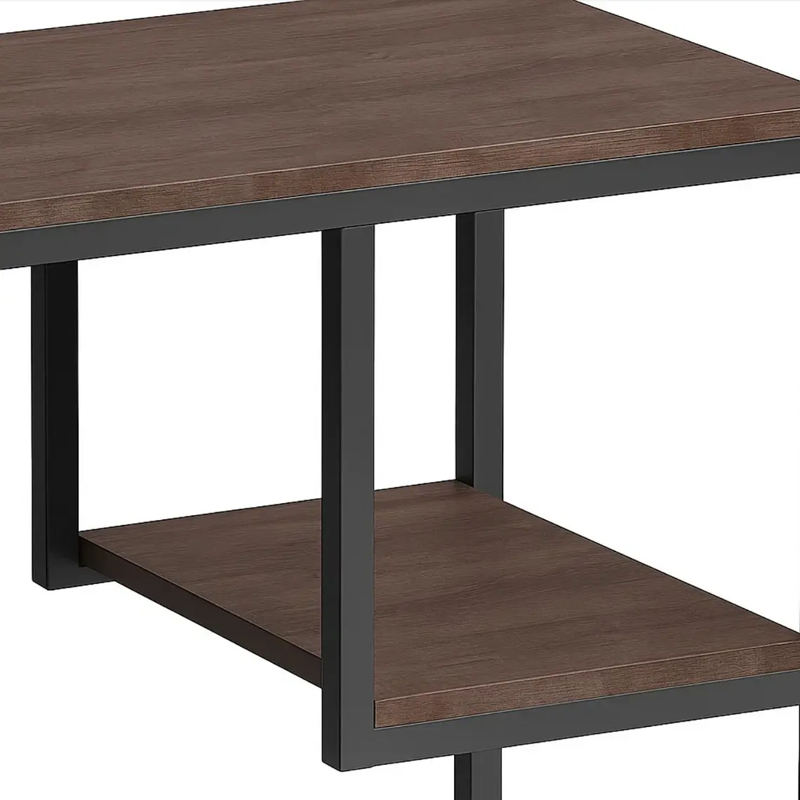Mesa Auxiliar de 3 Niveles con repisas - MDF y Metal  3