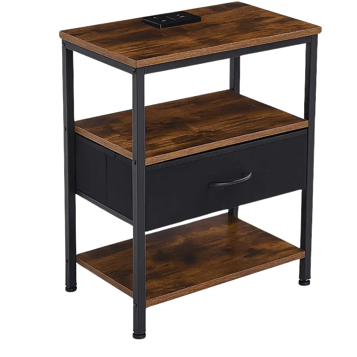 Velador Vidar Industrial - MDF/Tela y Metal 1