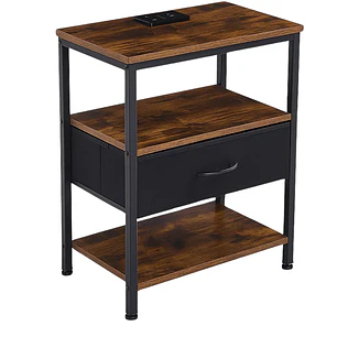 Velador Vidar Industrial - MDF/Tela y Metal