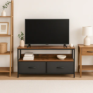 Rack de TV Tellus con Organizador 98 cm