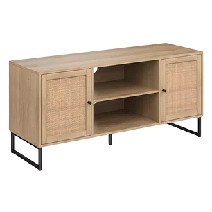 Rack de TV o Buffet Rattan Rustico - Dos Puertas 120x40 cm