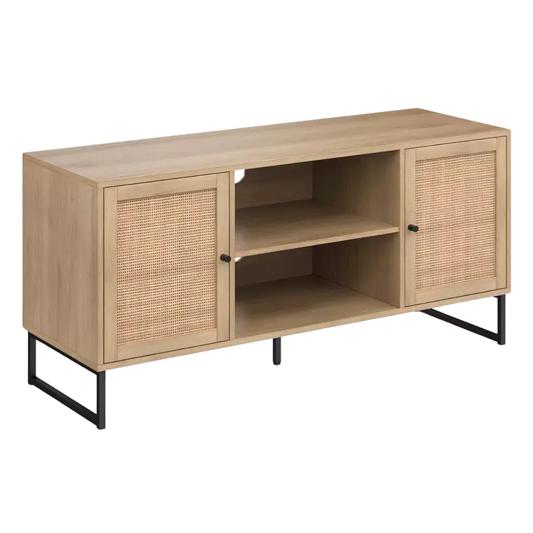 Rack de TV o Buffet Rattan Rustico - Dos Puertas 120x40 cm 1