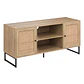 Rack de TV o Buffet Rattan Rustico - Dos Puertas 120x40 cm - Miniatura 1