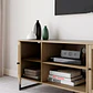 Rack de TV o Buffet Rattan Rustico - Dos Puertas 120x40 cm - Miniatura 3