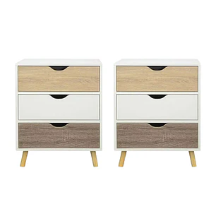 Pack de 2 Veladores Eames 3 niveles