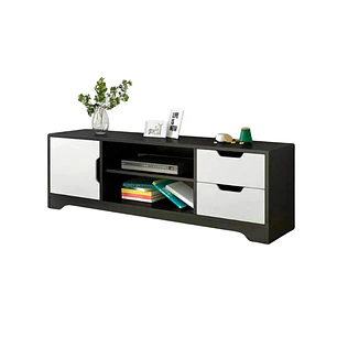 Rack de TV o Buffet con Cajones Leukos Black 120x40 cm