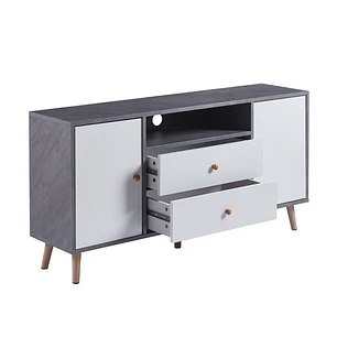 Rack de TV Nórdico Gris 120x30 cm