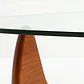 Mesa de Centro Haf 128 cm - Vidrio y Madera - Miniatura 3