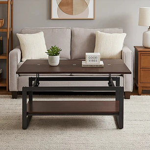 Mesa de Centro Expandible Skuggi - MDF y Metal