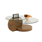 Mesa de Centro DuoGler 70 cm - MDF y Vidrio - Miniatura 1