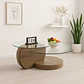Mesa de Centro DuoGler 70 cm - MDF y Vidrio - Miniatura 2