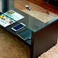 Mesa de Centro Ferkant 120x60 cm Café Oscuro - MDF y Vidrio - Miniatura 2
