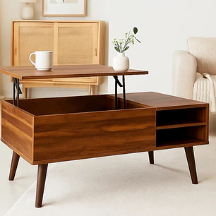 Mesa de Centro Elevable Wood Walnut