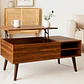 Mesa de Centro Elevable Wood Walnut - Miniatura 2