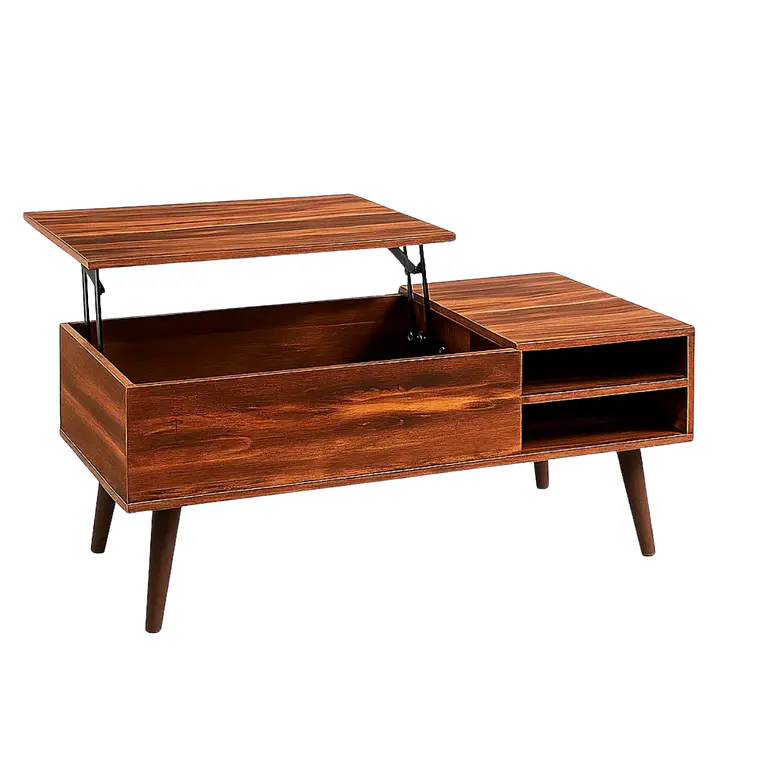 Mesa de Centro Elevable Wood Walnut 1