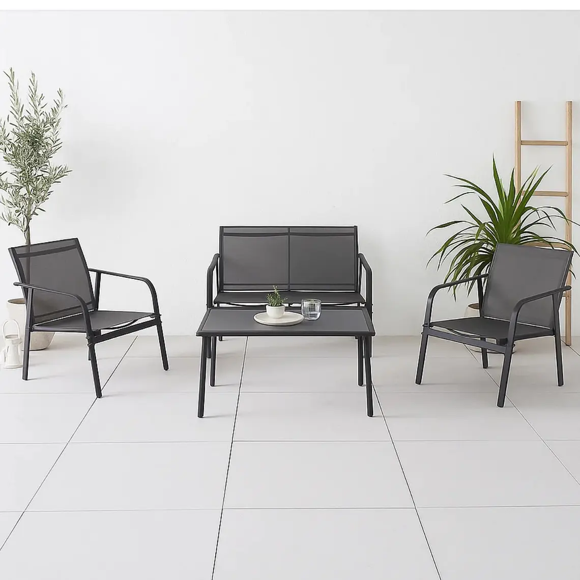 Juego de Terraza Skadi 3 Sillones y 1 Mesa de Centro  2